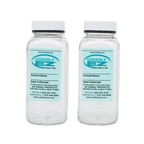 Udderly EZ Horse Milker,"Two clear labeled collection bottles with white caps"