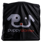 Puppywarmer Cover,"Black zippered fabric cover with front logo"