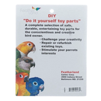 Wood Blocks and Slats,"Wood block toy parts in packaging with parrot graphics"