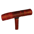 Paulsonbilt Leather Covered Breeding Mount,"Brown tapered mount with single support leg"