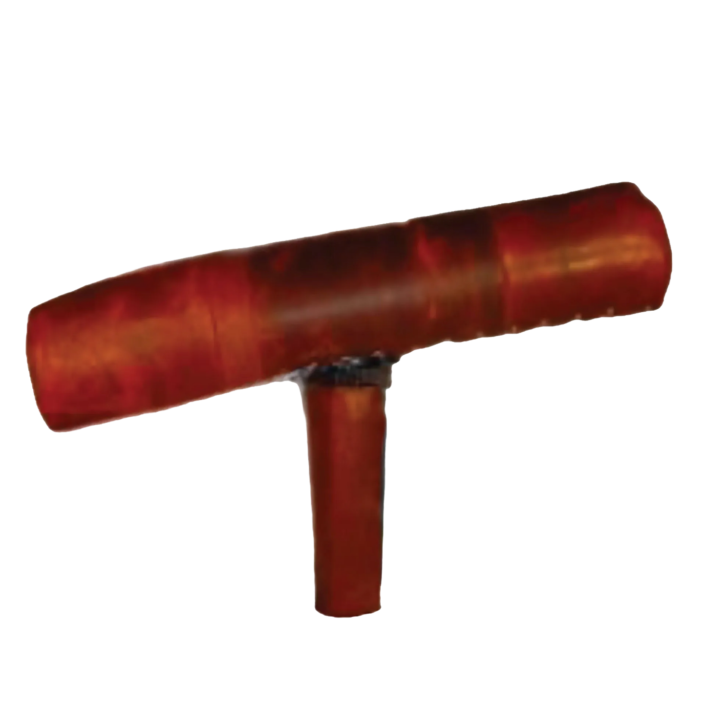 Paulsonbilt Leather Covered Breeding Mount,"Brown tapered mount with single support leg"