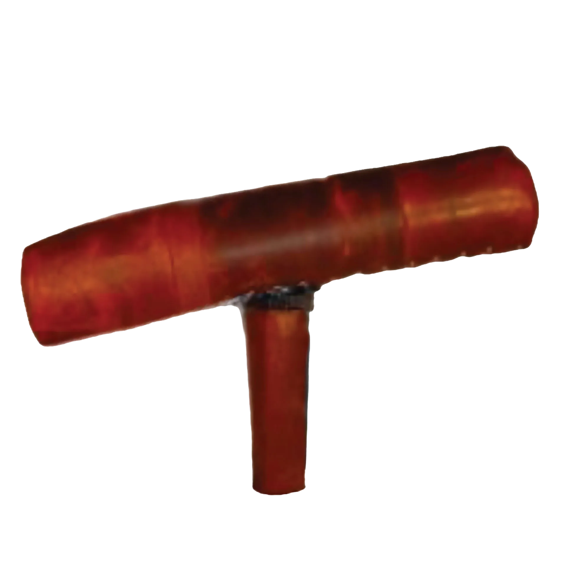 Paulsonbilt Leather Covered Breeding Mount,"Brown tapered mount with single support leg"
