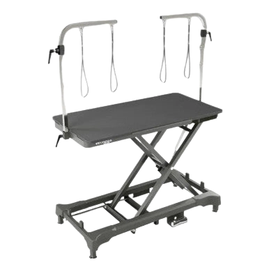 "50"" Dog Grooming 908 Electric Table without Drawer by Waggz","Electric grooming table with overhead arm supports"