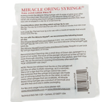 Miracle Nipple O-ring Syringe,"Back of syringe package with barcode visible"