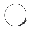 ARS Plastic Clamps,"Black plastic clamp ring with ratcheting fastener"
