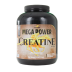 Mega Power Creatine Botumix Supplement,"Black supplement tub with brown front label"