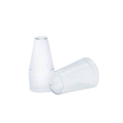iSperm Sampling Chips,"Two clear tapered sampling cups, one upright and one on its side"