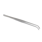 Straw Tweezer, Metal 12""","Metal tweezers with angled tip"