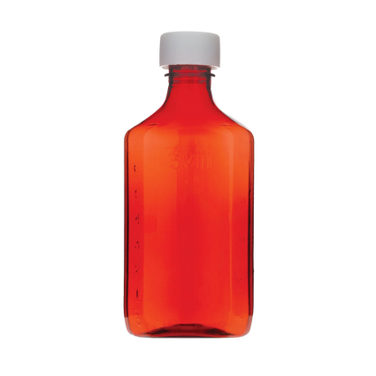 Amber Bottles,"Amber bottle with white screw cap"