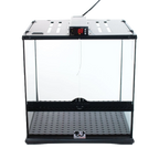 Puppywarmer® Puppy Incubator,"Glass-front incubator with top control unit and perforated floor tray"