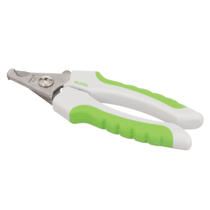 Andis® Nail Clipper,"White and green handled nail clipper with stainless steel blades"