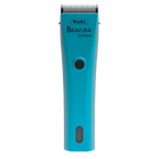 Wahl® Bravura® Lithium Ion Clipper,"Teal cordless clipper with silver blade, front view"