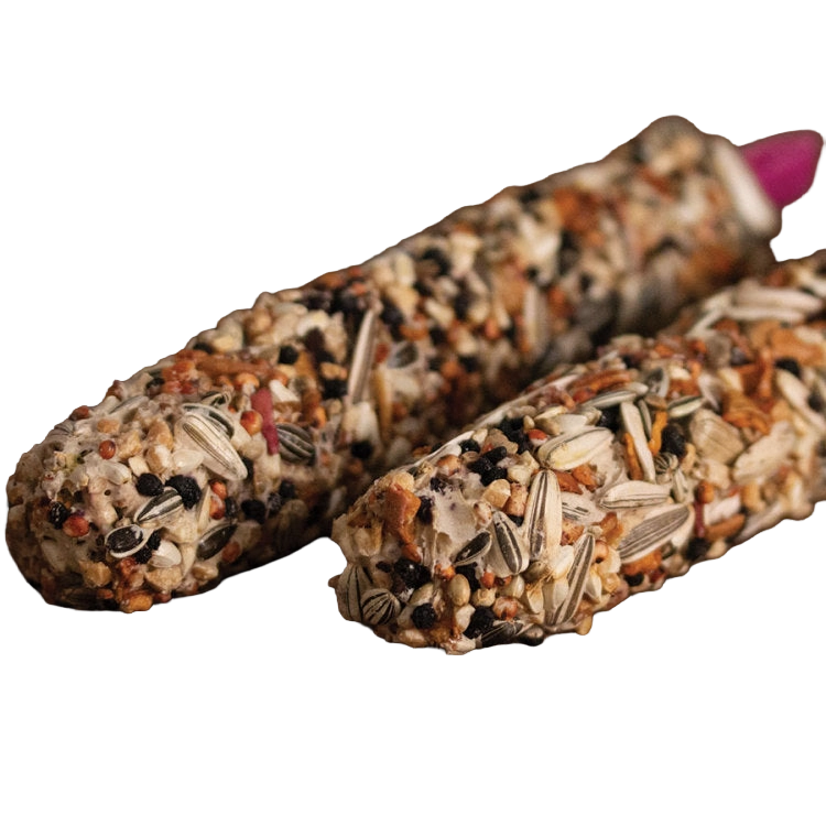 Smakers Treat Sticks,"Two seed-coated treat sticks"