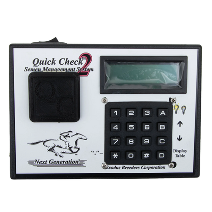 Quick Check Semen Counting System,"Front view of control unit with keypad and display window"