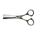 "Aaronco Honeycutt TinyThin 4.5"" 24 Tooth Thinner","Silver thinning scissors with finger rests"