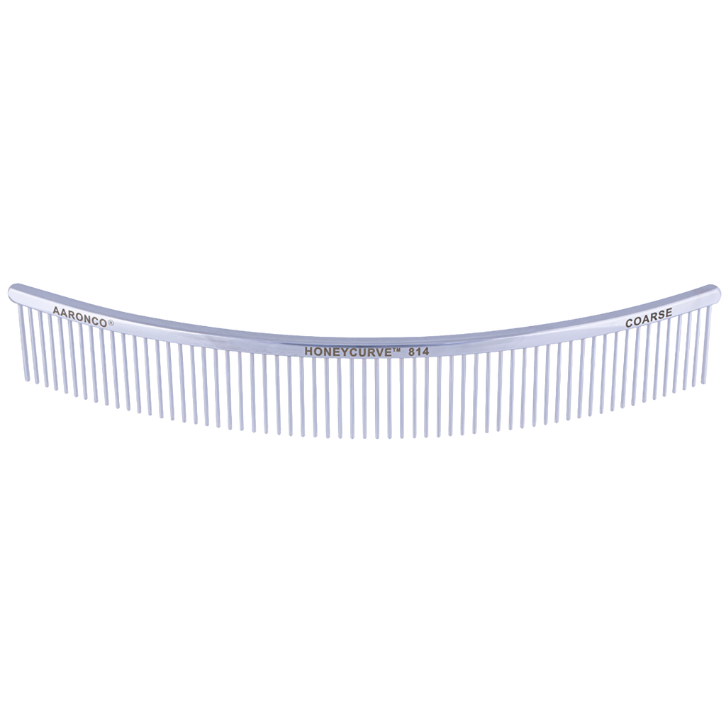 "Aaronco 10"" Honeycurve Comb","Curved clear comb with wide-set teeth"