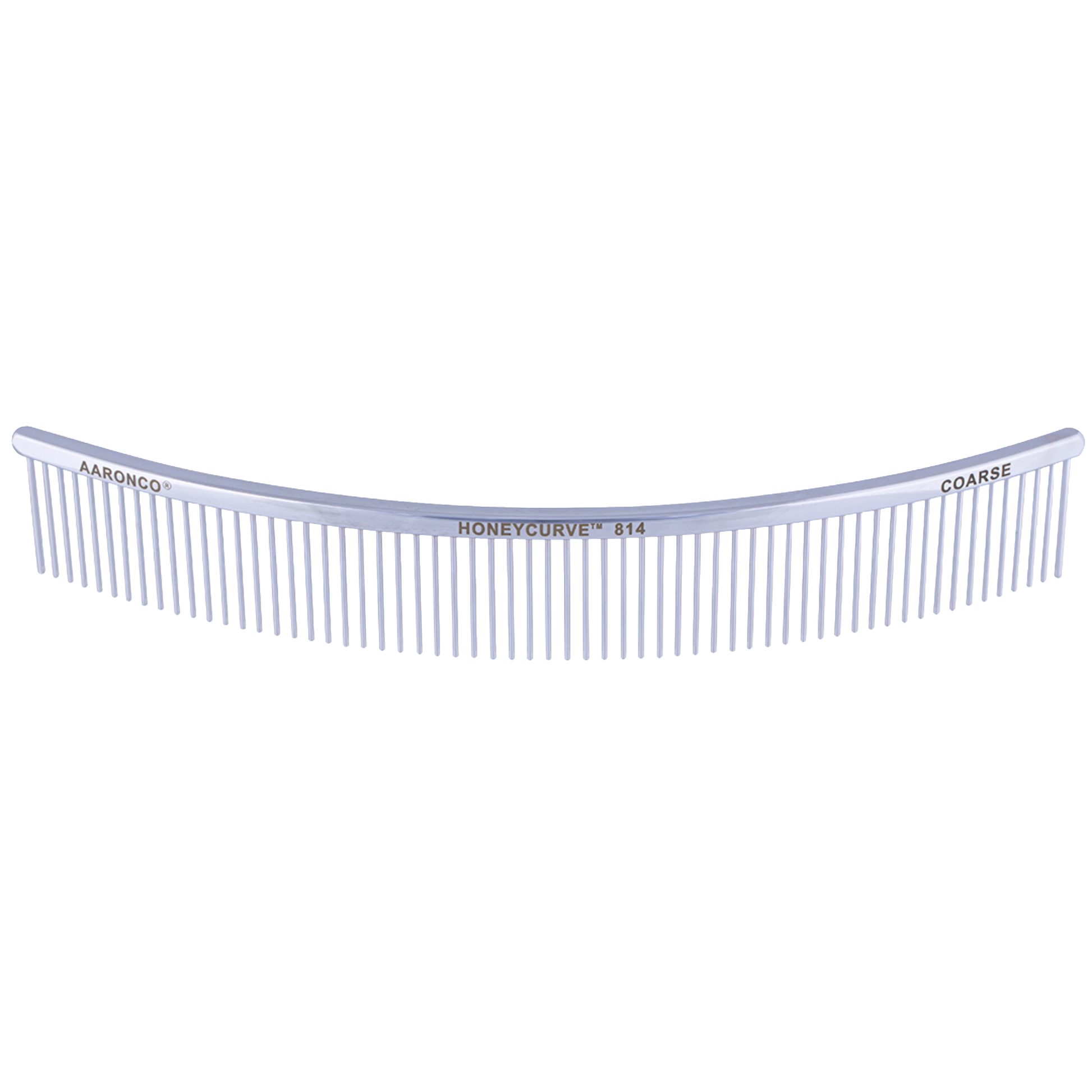 "Aaronco 10"" Honeycurve Comb","Curved clear comb with wide-set teeth"