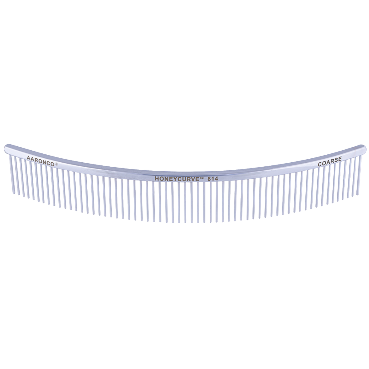 "Aaronco 10"" Honeycurve Comb","Curved clear comb with wide-set teeth"