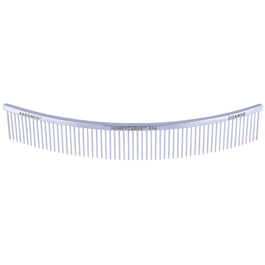 "Aaronco 10"" Honeycurve Comb","Curved clear comb with wide-set teeth"