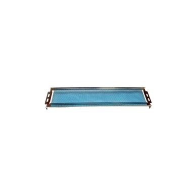 Straw Rack, .5cc,"Rectangular rack with blue insert and metal end brackets"