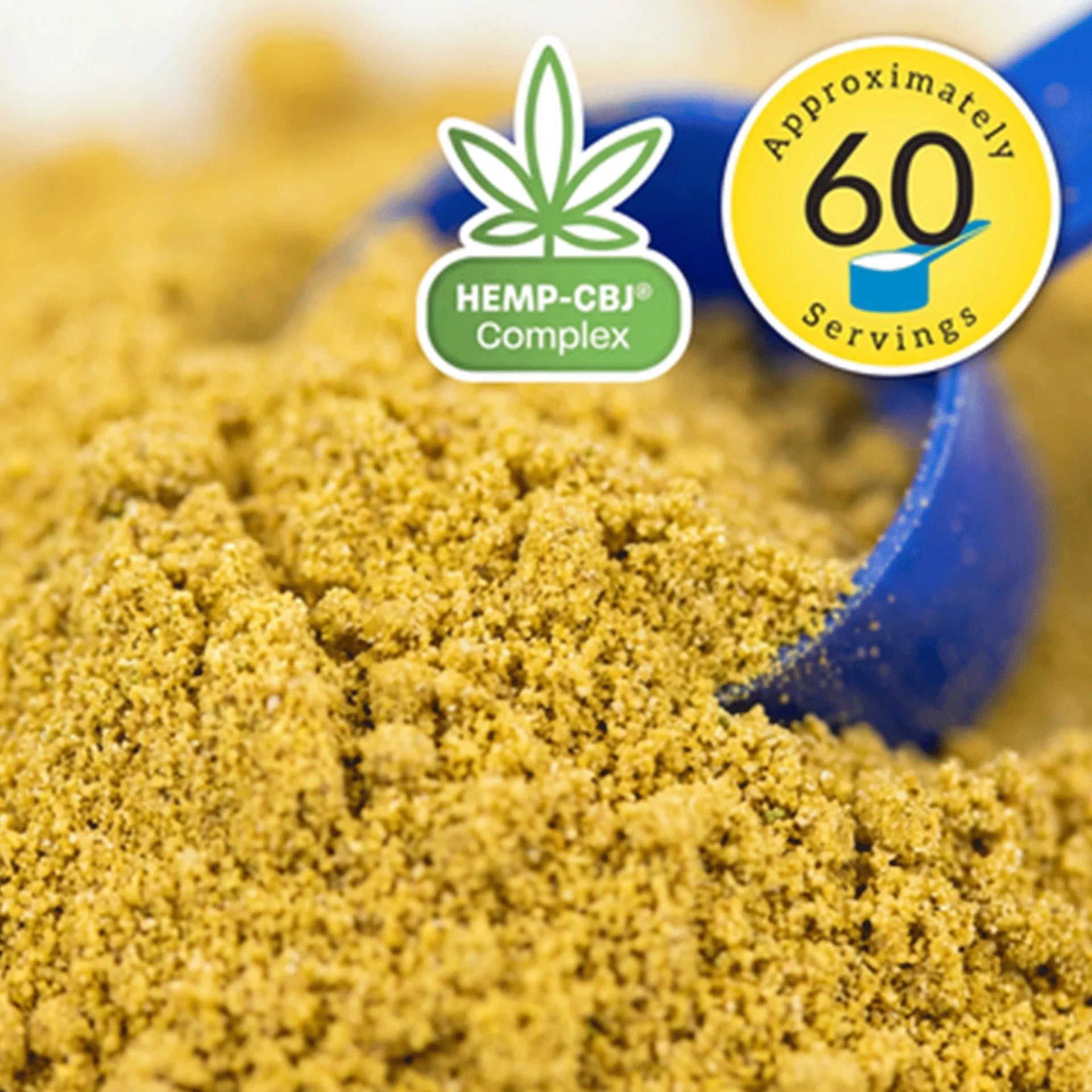 Comfort Quik™,"Yellow powder in a blue scoop"