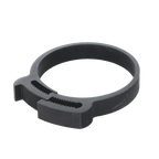 ARS Plastic Clamps,"Black adjustable ring clamp with serrated ends"