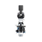 BioVID 4K 8MP Ultra HD Microscope Camera,"Front view of microscope with mounted camera"