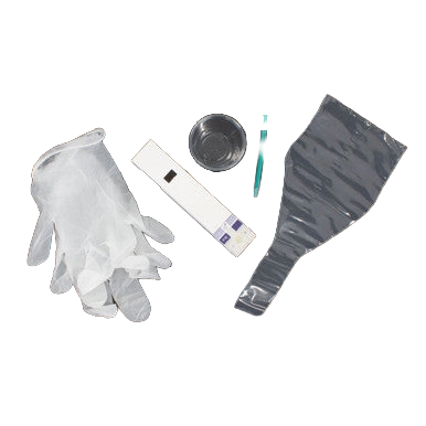 PetCount™,"Test kit with glove, strip, dropper, cup, and collection bag"