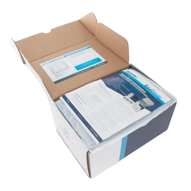 EquiSaver Cooled Semen Shipper,"Open box with printed inserts and sealed pack"