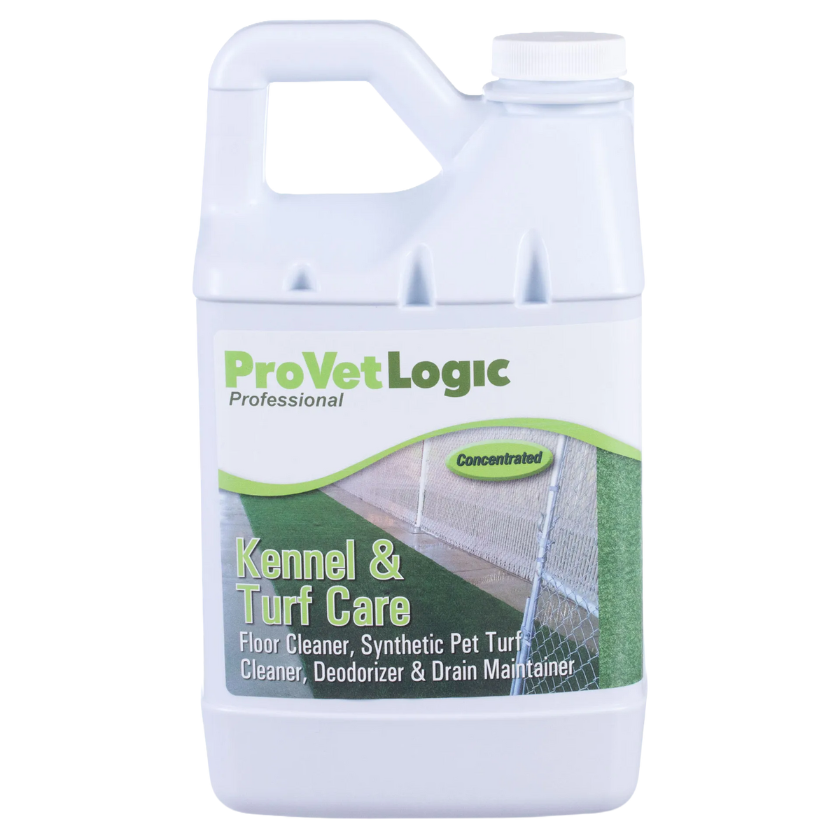 Kennel & Turf Care,"White gallon jug with handle and screw cap"