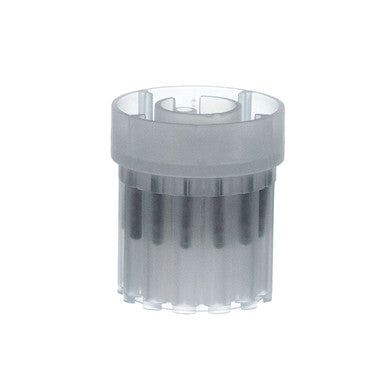 Avid Musicc Microchips ISO,"Clear cylindrical microchip container with gray cap"