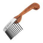 Aaronco Rake Superior Doodle Dandee,"Wood-handled metal grooming rake"