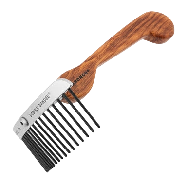 Aaronco Rake Superior Doodle Dandee,"Wood-handled metal grooming rake"