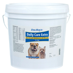 Doc Roy's® Daily Care Extra Canine,"White plastic bucket with handle and front label"