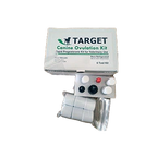 Target Canine Ovulation Test Kit,"Box with test components, dropper caps, and sealed pouch"