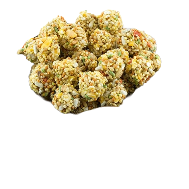 Lafeber Gourmet Sunny Orchard Nutri-Berries,"Pile of round seed and grain clusters"