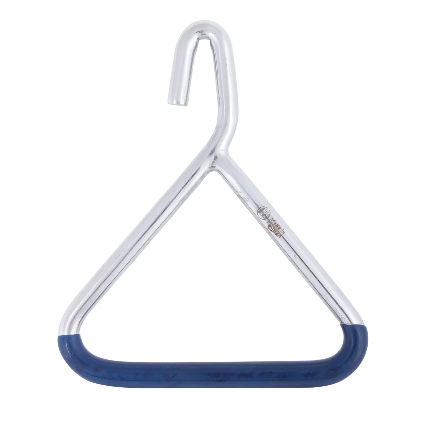 Obstetrical Handle for Straps or Chains,"Triangular metal handle with blue grip and top hook"