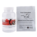 Next Generation Universal Extender,"White bottle and sealed pouch side by side"