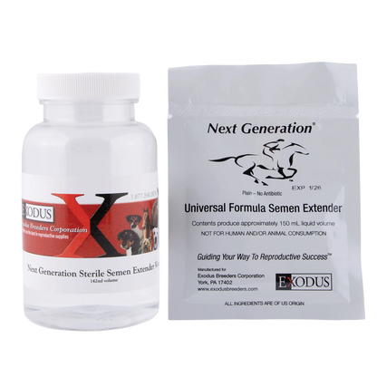 Next Generation Universal Extender,"White bottle and sealed pouch side by side"