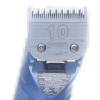 Oster® Turbo A5® 2-Speed Clippers,"Clipper blade close-up with blue handle"