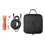 Emerge Clipper Orange with Wide 30 Blade by Andis,"Orange clipper with blade, cord, oil, brush, and zip case"