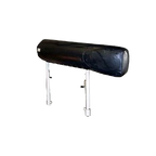 Equine Breeding Phantom 2 Leg,"Black padded cylindrical phantom on two metal legs"