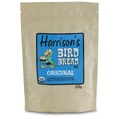 Harrison's Bird Bread,"Stand-up kraft pouch with blue front label"