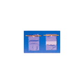 Whirl-Pak Bags,"Two clear sample bags with yellow closure strips"
