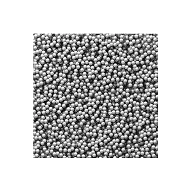 Sealing Balls for .5cc Straw,"Close-up of small metallic sealing balls"