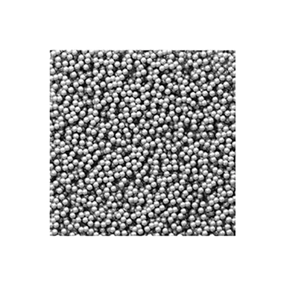 Sealing Balls for .5cc Straw,"Close-up of small metallic sealing balls"
