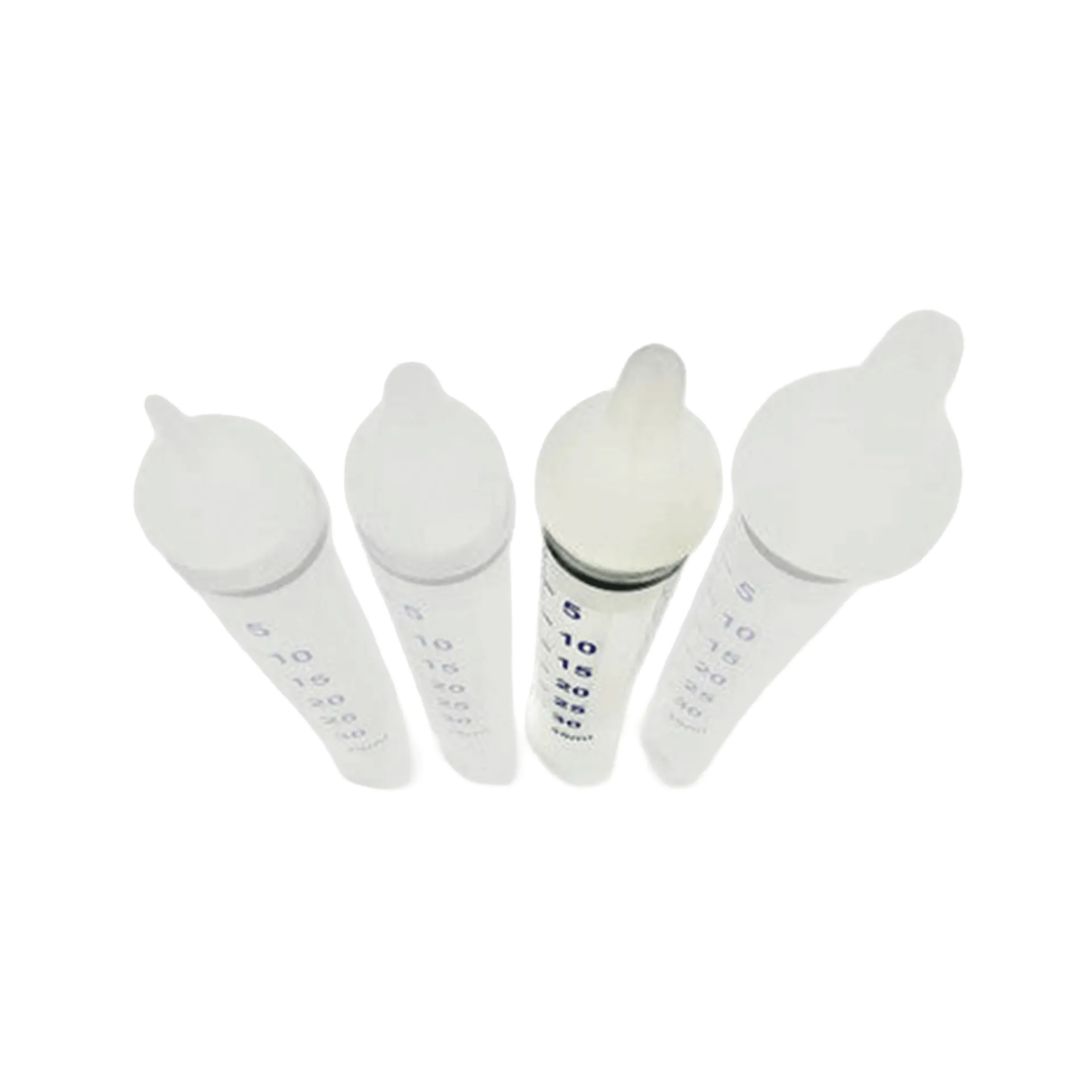 Puppywamer Latchons Syringe Nipple Feeders,"Four clear feeding syringes with white nipple tips"