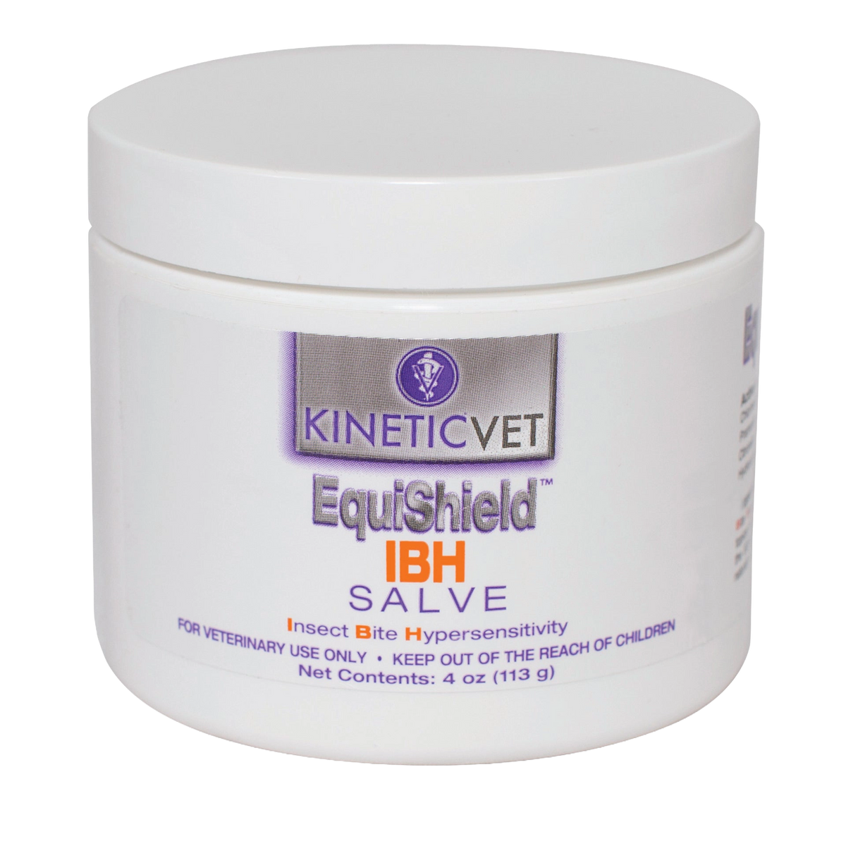 EquiShield® IBH Salve and Spray,"White salve jar with screw-top lid"