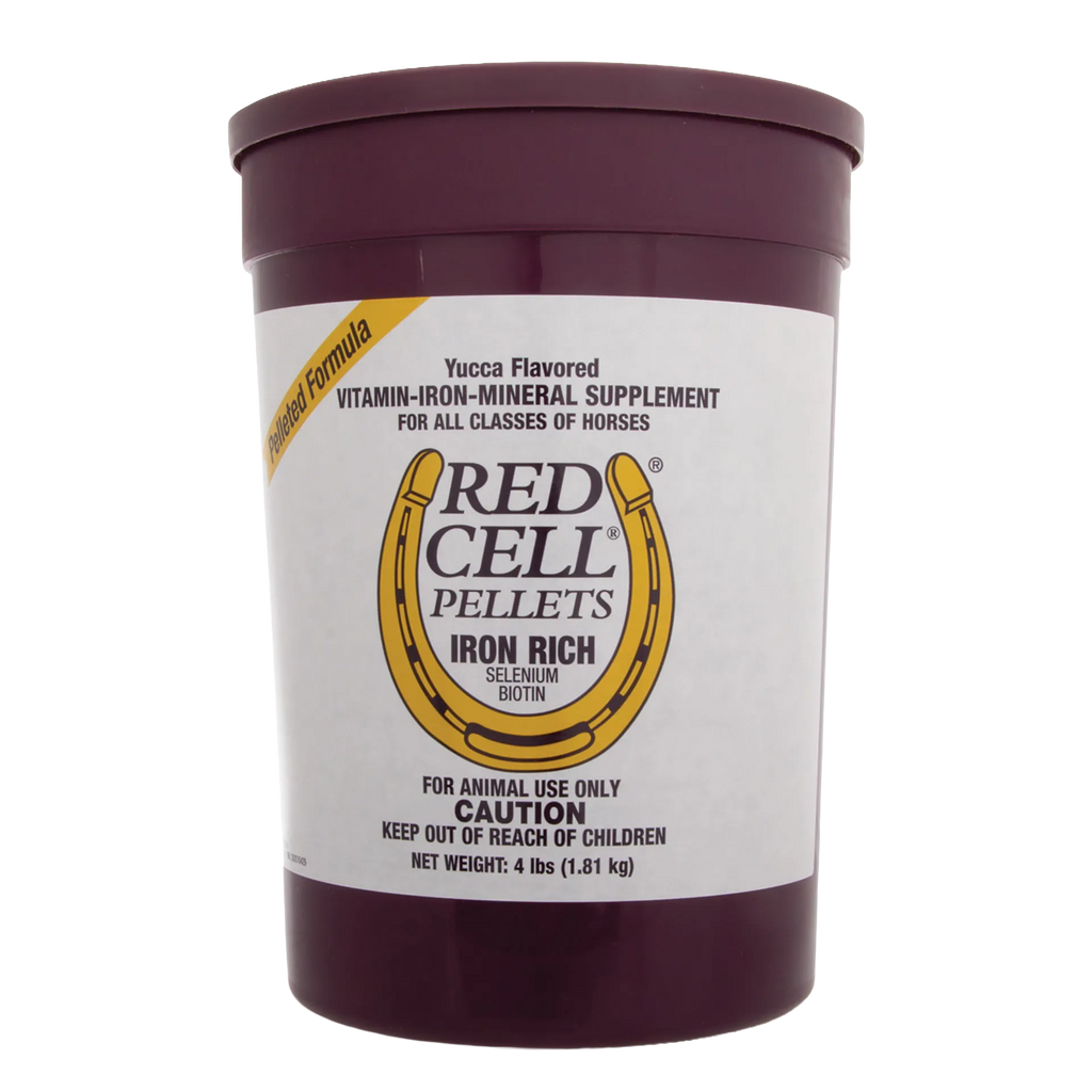 Red Cell®,"Large maroon plastic tub with white label and snap-on lid"