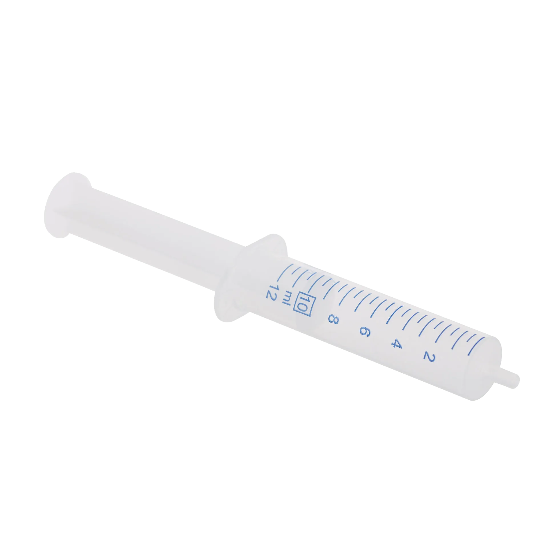 Semen Safe All Plastic Syringes,"Clear plastic syringe with blue measurement markings"